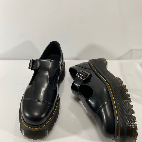 NEW DR MARTENS BETHAN LEATHER PLATFORM SHOES - Picture 11 of 12